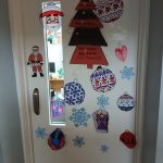 Festive season celebrations at Fen Park included door decorating.